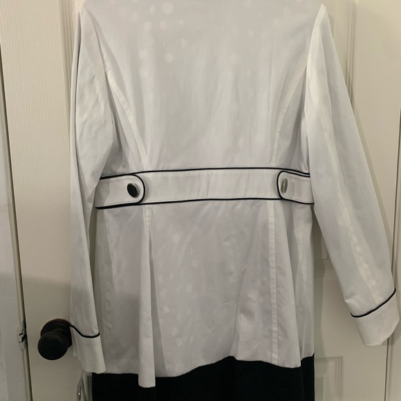 Apt.9 Misses Coat, Size: Medium, Color: White/Black with White Polka Dots - Picture 5 of 8